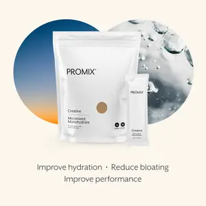 Promix Creatine Monohydrate – Muscle Strength & Performance – Micronized, Unflavored Stick Packs – 30 Sticks