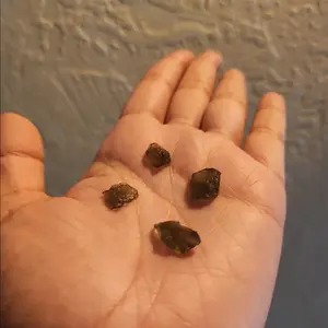 small raw moldavite