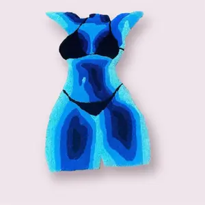 Blue Body Rug