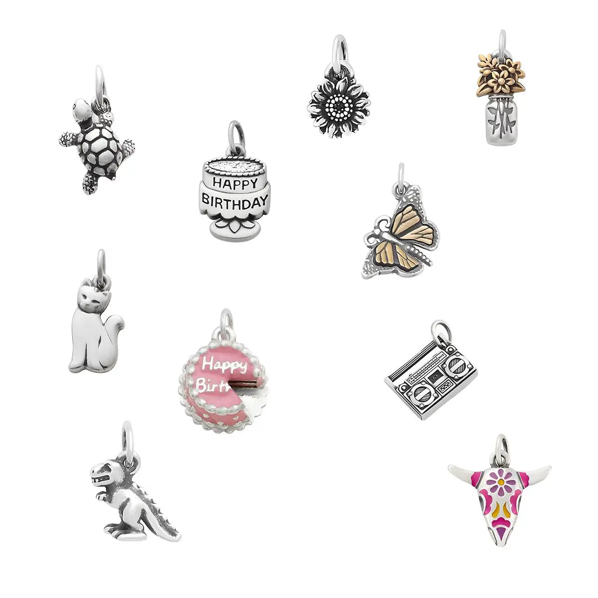 JA Jewelry Single Pendant Charm Women Girls Teens, Multi-Element Cute DIY for Bracelets Necklaces, Everyday Wear Fashion Accessory, Perfect Gift