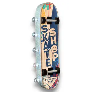 Skate Shop Skateboard Double Sided 25" Metal Marquee Sign With Vintage Retro Off The Wall Design Home Decor