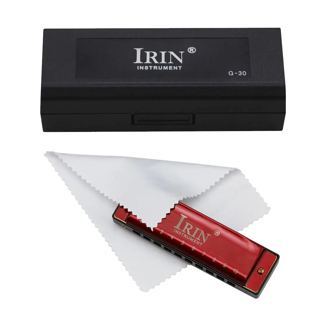 IRIN G-key harmonica Durable Send box with cloth Children Adults Beginners Musical Gift