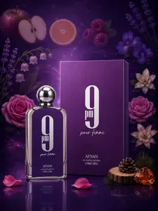 Afnan 9PM Pour Femme Female Fragrance, 3.4oz EDP Spray - Citrus, Cedar Notes, Multifaceted Scent for Captivating Presence