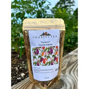 "Awaken"Organic Vanilla Cacao Tea (contains caffeine)