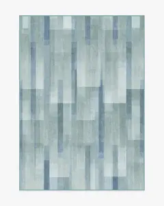 Solar Drift Silver Blue Rug