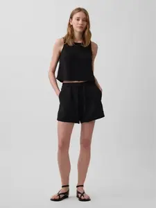 GAP 4" Cotton Gauze Denim Easy Shorts