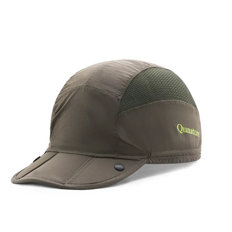 Qunature Foldable Universal All-Seasons Athletic Training Hat - 1 Size Unisex Adults' Casual Wear Accessory, Ideal for Outdoor Sports