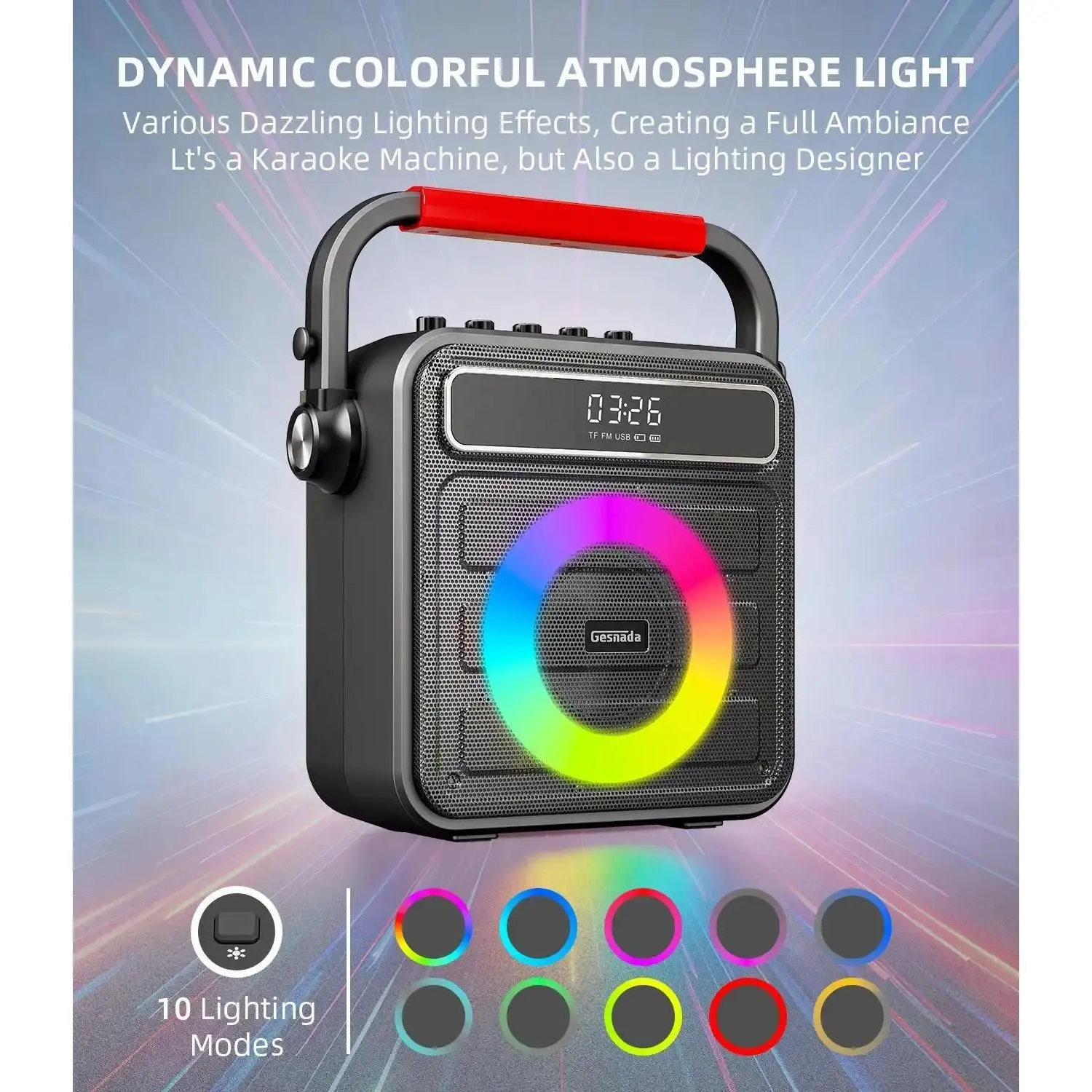 KARAOKE mechine  for Adults & Kid SPERKER  Ideal for Gatherings Courtyard Outdoor & Gift