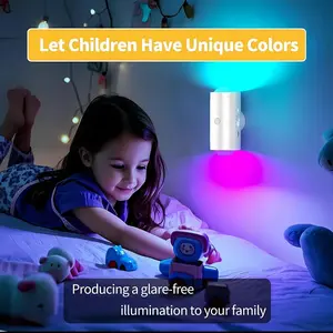 7RGB Color Changing Rechargeable Motion Sensor LED Wall Night Light - Remote Control,  Adjustable Angle Magnetic Stick-On, Large Capacity Long Standby Battery Auto On/Off, Light Up Your Space, Ideal for Closet, Hallway Festive Home Decor