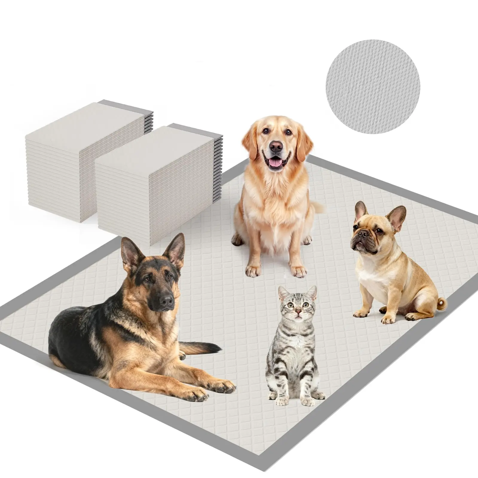Gardner Pet 5XL Dog Pee Pads Extra Large Grey, 37"x54"