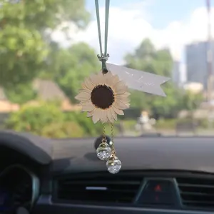 Sunflower Scent Diffuser Mold, DIY Home Closet Fragrance Stone, Flower Aromatherapy Gypsum, Trendy Car Hanging Ornament, 1pc