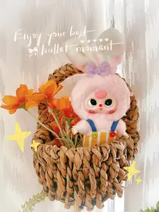 [QIQI-BOBYTHREE ]Macaron Little Bunny Plush Box Mystery Boxes Bag Pendant Bunny Plush Dolls Soft Collectibles