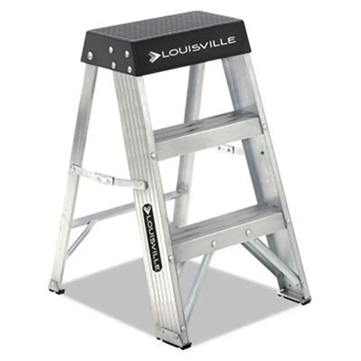 212 MAIN Aluminum Step Ladder - 2-Step, Pinch-Safe, Lightweight Foldable Portable Ladder, Multi-Use as Stool for Pet Bird Cage Accessories, Lightweight Foldable Ladder
