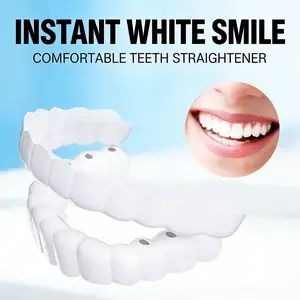 3-Pack Snap-On Oral Dentures, Wearable While Eating, Natural Realistic Look, Anti-Molar Orthodontic Cosmetic Teeth, Smile Snap Tooth dentist gifts