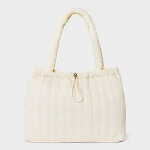 Quilted Drawstring Tote Handbag - Universal Thread Yellow