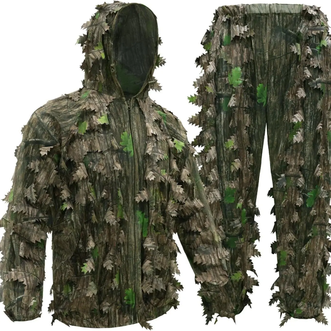 LOOGU Hunting Ghillie Suit 3D Leafy Camo Suit Camouflage Accessories Clothing Fathersdaygift Outdoor Tactical Equipment Survival Kit Free Size Elastic Waist Breathable Mesh Fabric - TikTok Shop LOOGU Hunting Ghillie Suit 3D Leafy Camo Suit Camouflage Accessories Clothing Fathersdaygift Outdoor Tactical Equipment Survival Kit Free Size Elastic Waist Breathable Mesh Fabric - TikTok Shop