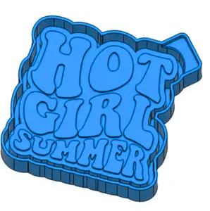 Hot Girl Summer  Freshie Mold & 3D Printed Mold Housing Option