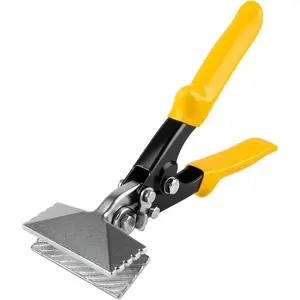 Inch Sheet Metal Hand Seamer, Metal Sheet Bender, Handle Straight Jaw Bender, Heavy Duty Precision Duckbill Pliers for Bending, Seaming, Flattening Ideal, Metalworking & Repairs