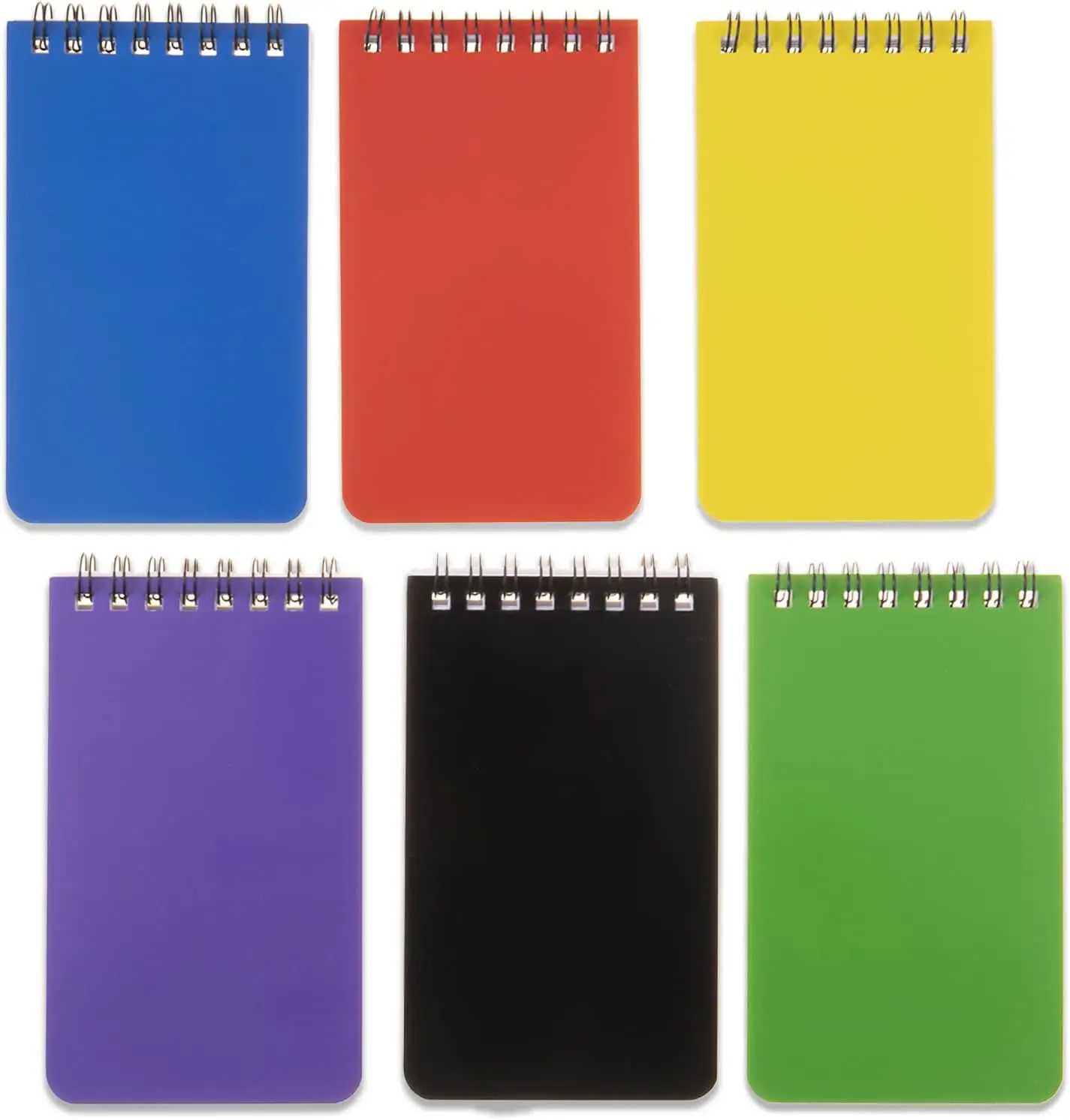 6pack Spiral Notebook, Notebooks for Notes Taking Small Notepad Pocket Notepad Small Office And School Notebooks