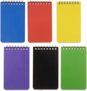 6pack Spiral Notebook, Notebooks for Notes Taking Small Notepad Pocket Notepad Small Office And School Notebooks