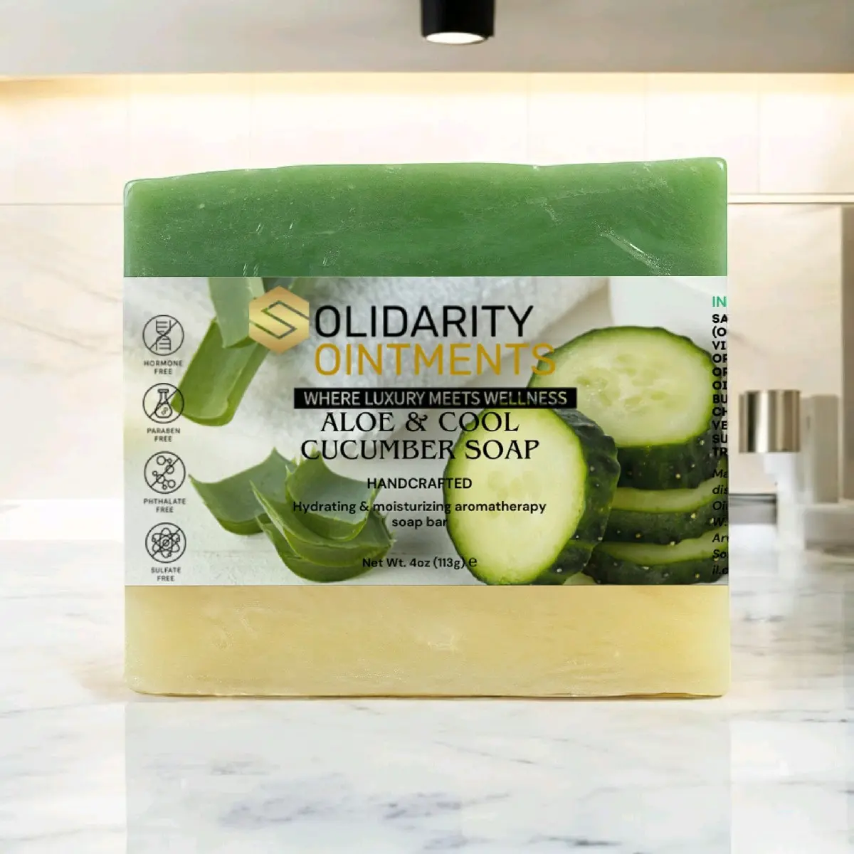Aloe & Cool Cucumber Soap Body Care Body Wash Coconut Aloe Vera Olive Organic Shea Comfort Nourishing Gentle Moisture Hydrating Cleansing Soothing Radiant Cleanser Rejuvenating Skin Repair Aroma Daily Skincare Facial Facial Cleansing Moisturizer Luxury