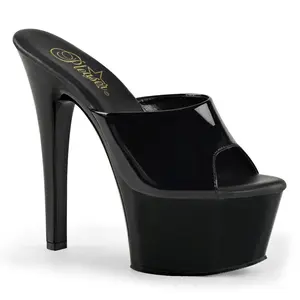 6 Inch Heel ASPIRE-601 Black Patent 6 Inch Heel ASPIRE-601 Black Patent