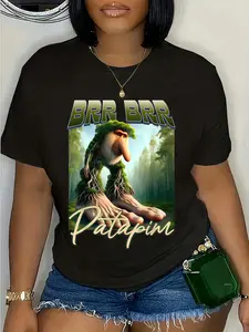 100% Cotton Brr Brr Patapim Italian Brainrot Meme Forest Monkey Bootleg T-Shirt