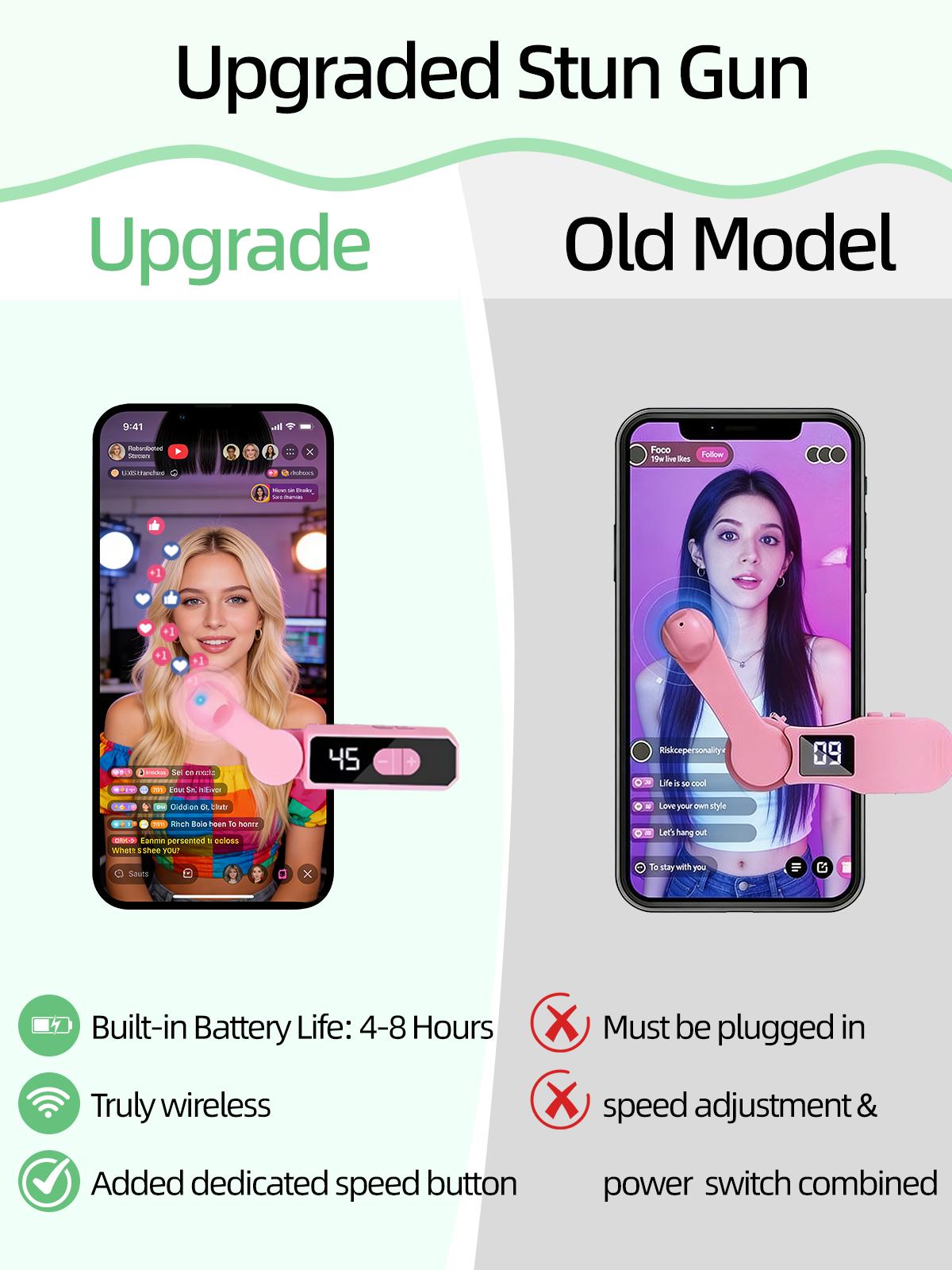 Wireless Auto Clicker for Smart Phone, Rechargeable Phone Screen Device Speed Clicker for iPhone iPad Apps, Fast Click Continuous Click for Tiktok, Live Broadcasts Likes