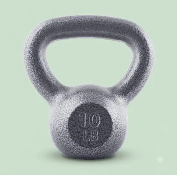 CAP Barbell Cast Iron Kettlebell Single 10-80 Pounds Heavy Duty Solid Cast Iron Weight Ergonomic Handle Strength Training Bulk