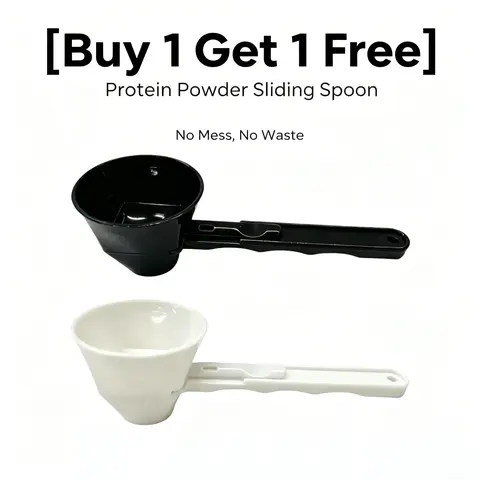 [Buy 1 Get 1 Free] Protein Powder Sliding Spoon, Powder Funnel Scoop, Coffee Leak Proof Spoon,High Quality Scoop for Pre Workout Creatine Powder Formula Smoothie Kitchen Utensils BPA Free Plastic 2 TBL