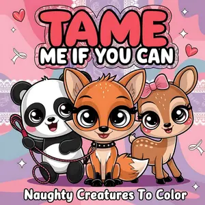 Tame Me If You Can: Naughty Creatures to Color: A Cheeky Adult Coloring Book of Cute, Wild, and Flirty Animals for Stress Relief and Fun Paperback