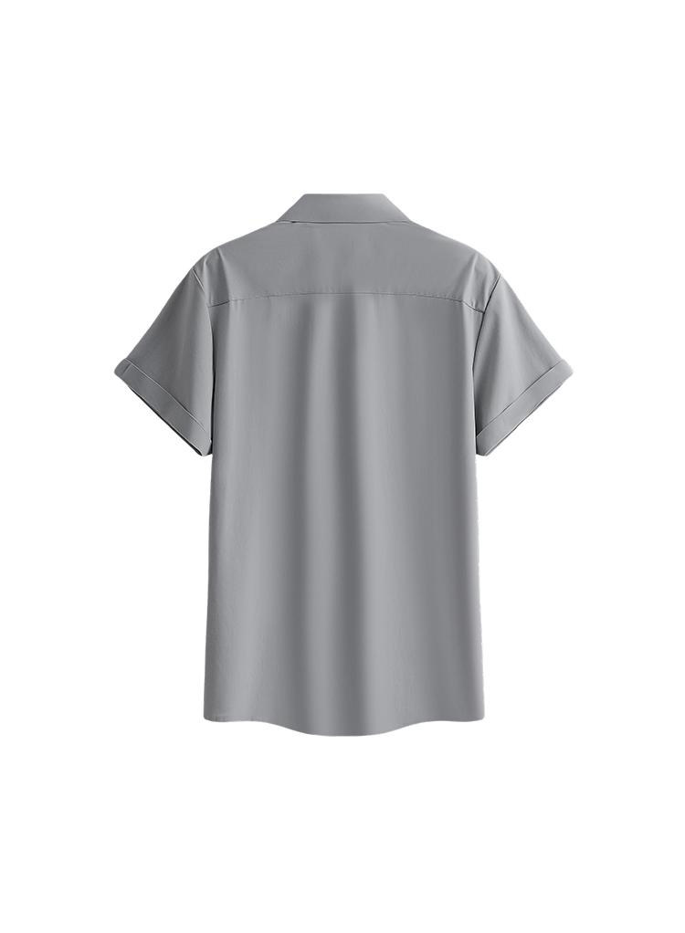 Men’s Short Sleeve Shirts – Multi-Pack for Summer, Loose Casual Style, Versatile Solid Color Turn-Down Collar Everyday Tops