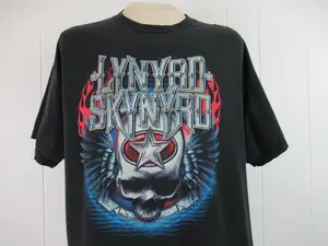 Vintage t-shirt, Lynard Skynyrd t shirt, band t shirt, rock t shirt, skull t shirt, vintage clothing