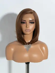 Fashion T Part Lace Front Wigs for Women, Gorgeous Fluffy without Bangs, Glueless Straight Synthetic Wig, Synthetic Wigs for Party, Daily Use