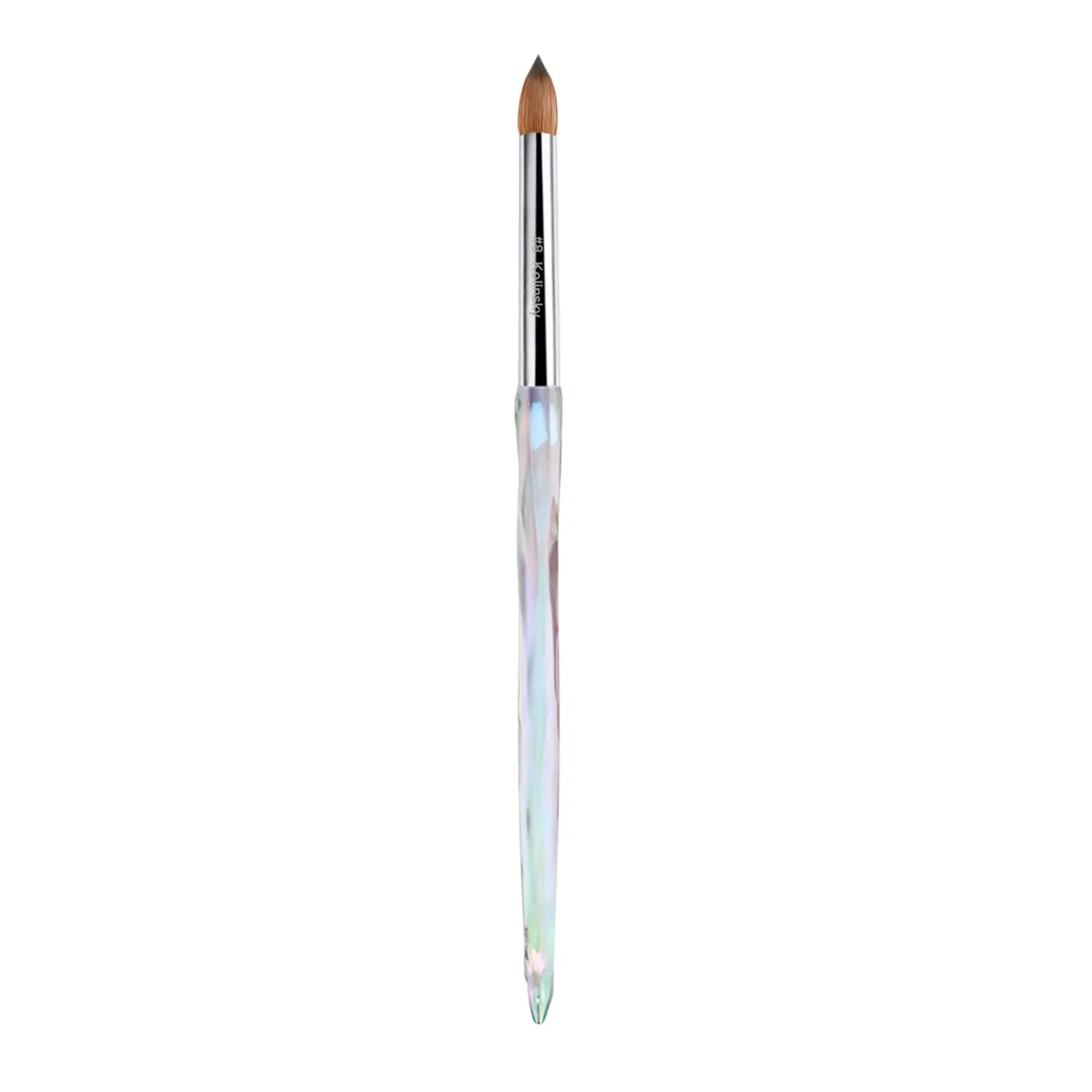 Crimped Acrylic Nail Brush for Acrylic Powder and EMA Monomer Application