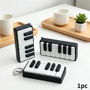 3D Printed Piano Key Pendant, Press-To-Relax Piano Pendant, Trendy Decorative Gift, Key Ring