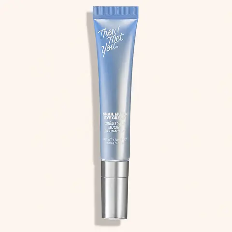 Then I Met You Snail Mucin Eye Cream, Korean Skin Care With Volufiline For Dark Circles, Puffy Eyes & Wrinkles, Hydrating, Brightening & Firming Under Eye Cream With Peptides, Collagen, & Caffeine
