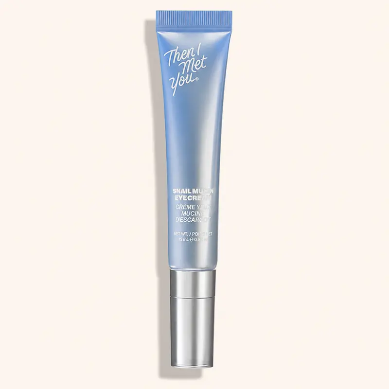 Then I Met You Snail Mucin Eye Cream, Korean Skin Care With Volufiline For Dark Circles, Puffy Eyes & Wrinkles, Hydrating, Brightening & Firming Under Eye Cream With Peptides, Collagen, & Caffeine