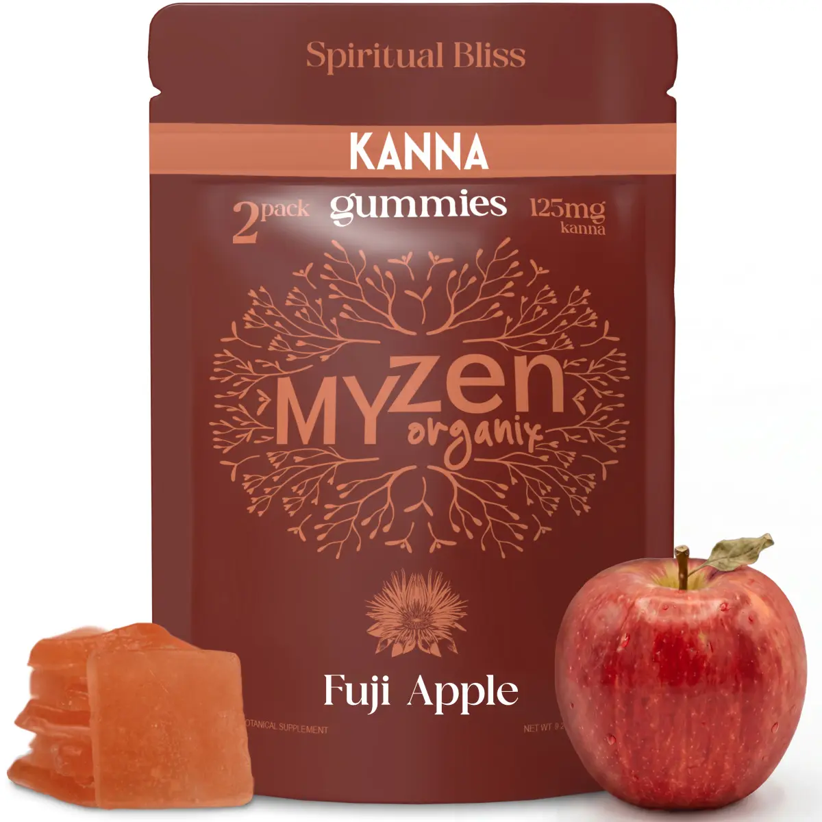 MyZen Kanna Gummies for Stress Relief & Mood Support | Calm, Emotional Balance, Social Ease | Vegan