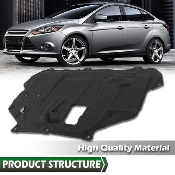 Premium Quality Engine Splash Shield Cover for 2012-2018 Ford Focus C-Max 4-Door, Original Spec Vehicle-Specific Fit, Easy Install Under Engine Radiator Cover, AV6Z6P013A, FO1228121