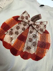 Faux Yarn Pumpkin DTF