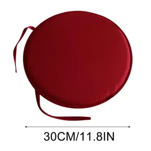 Indoor Outdoor Chair Cushions  Round Chair Cushions With Ties,Round Chair Pads For Dining Chairs Round Seat Cushion Garden  Chair Cushions Set For Fur