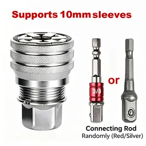 Multi-Function Universal Socket Wrench Tool - Universal Maintenance Tool, Adjustable Universal Socket Wrench, Universal Socket Tool for 3/8" Drive Ratchet Torque Wrench & Power Drill (Connecting rod random color)