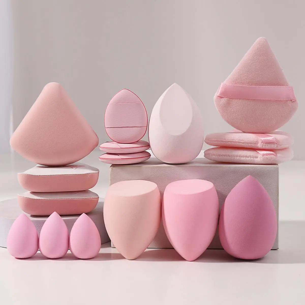 Makeup Sponge & Powder Puff Set, Multifunctional Soft Makeup Sponge & Powder Puff, Makeup Product for Women & Girls