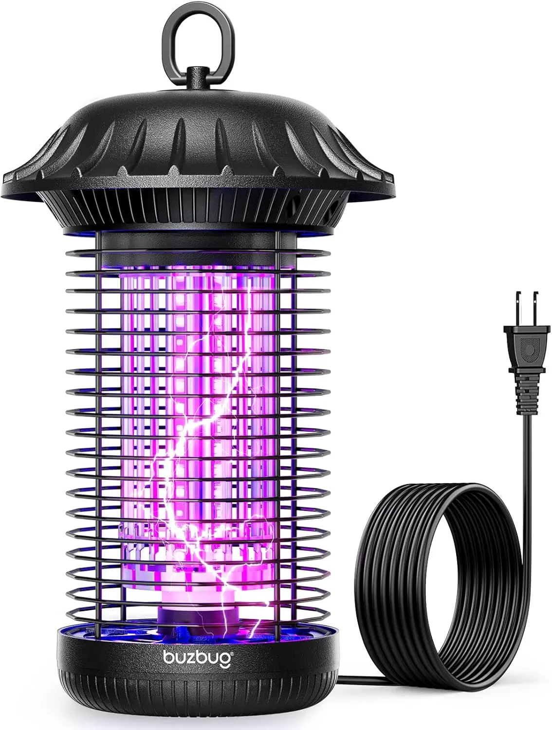 Buzbug LED Bug Zapper Indoor Outdoor, Up to 50,000 Hours Lifespan Lamps, 6ft Power Cord, High-Voltage, Mosquito Zapper, Fly Trap Mosquito Trap, Fly Killer Fly Zapper, Summerwins