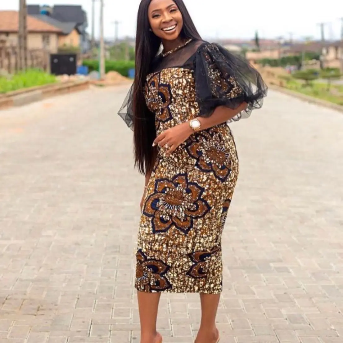ankara dresses for graduation Denise Cap Sleeves: Shop at Bridal Closet Now main image 0