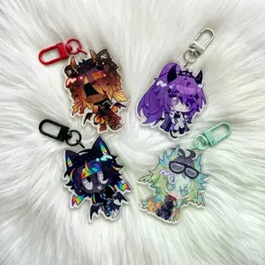 Unstable Universe MCYT YT Keychain, YT Portable Universe SMP Keycharms - Kawaii Keyrings Birthday Gifts, Fear and Hunger Character Keychains – Cute Acrylic Keychain Charms, Perfect Gift for Fans & Collectors