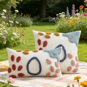 Floral Embroidered Pillow Cover, Pastoral INS Style, Sofa Bedside Office Waist Cushion Cover, Pillow Insert Not Included, Pastoral Theme