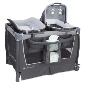 Baby Trend® Retreat Portable Nursery Center® Playard w/ Removable Full Bassinet, Changing Table, Organizer & Tote Bag Baby Trend® Retreat Portable Nursery Center® Playard w/ Removable Full Bassinet, Changing Table, Organizer & Tote Bag