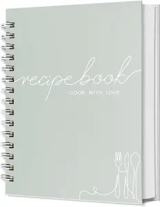 Recipe Book to Write  Your Own Recipes - Spiral Blank Cookbook 150 Pages Holds 144 Recipes - Elegant  Cover Big Recipe Journal - Easy to Use Layout (A5 (6.0x8.5 ch))